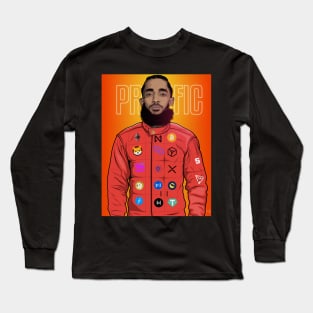 Nipsey Crypto Artwork Long Sleeve T-Shirt